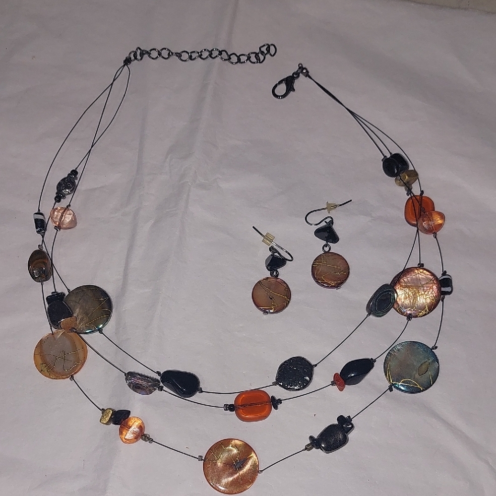 Multicolor Necklace and Earring Set